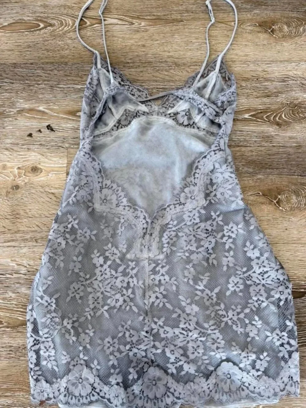 Victoria's Secret Women's Grey and Blue Dress - Picture 2 of 3
